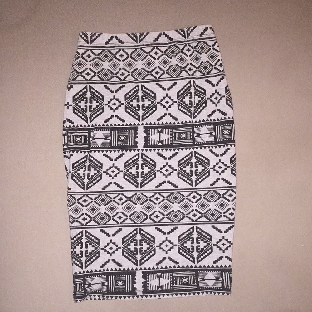 Aztec themed midi skirt!